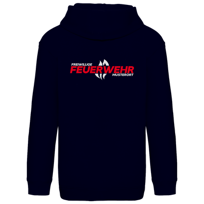 Kinder Hoodie - Flamme Freiwillige Feuerwehr Rot [Personalisierbar]