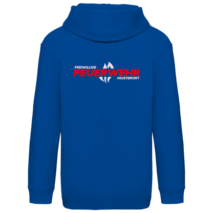 Kinder Hoodie - Flamme Freiwillige Feuerwehr Rot [Personalisierbar]