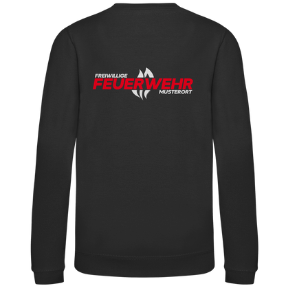 Kinder Sweatshirt - Flamme Freiwillige Feuerwehr Rot [Personalisierbar]