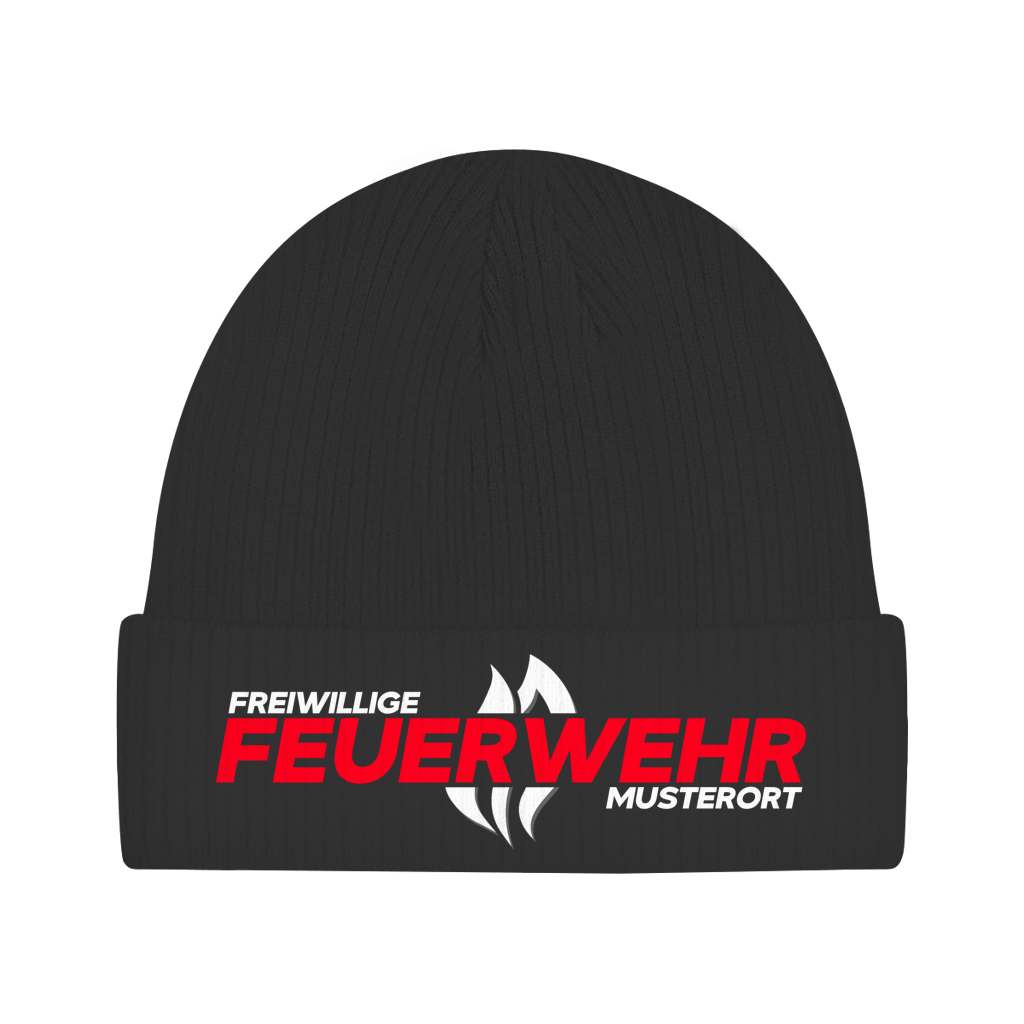 Beanie - Flamme Freiwillige Feuerwehr Rot [Personalisierbar]