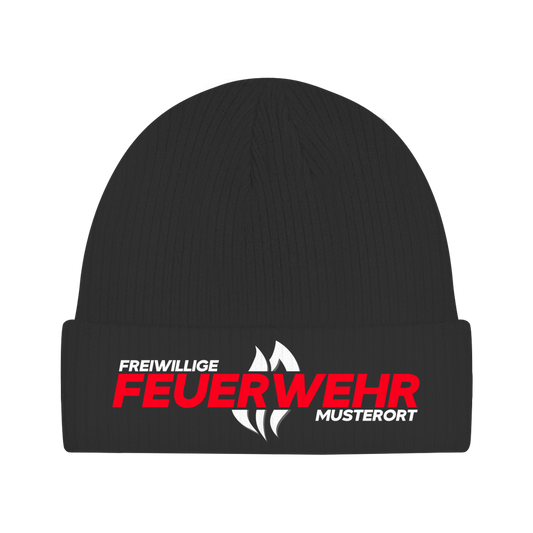 Beanie - Flamme Freiwillige Feuerwehr Rot [Personalisierbar]