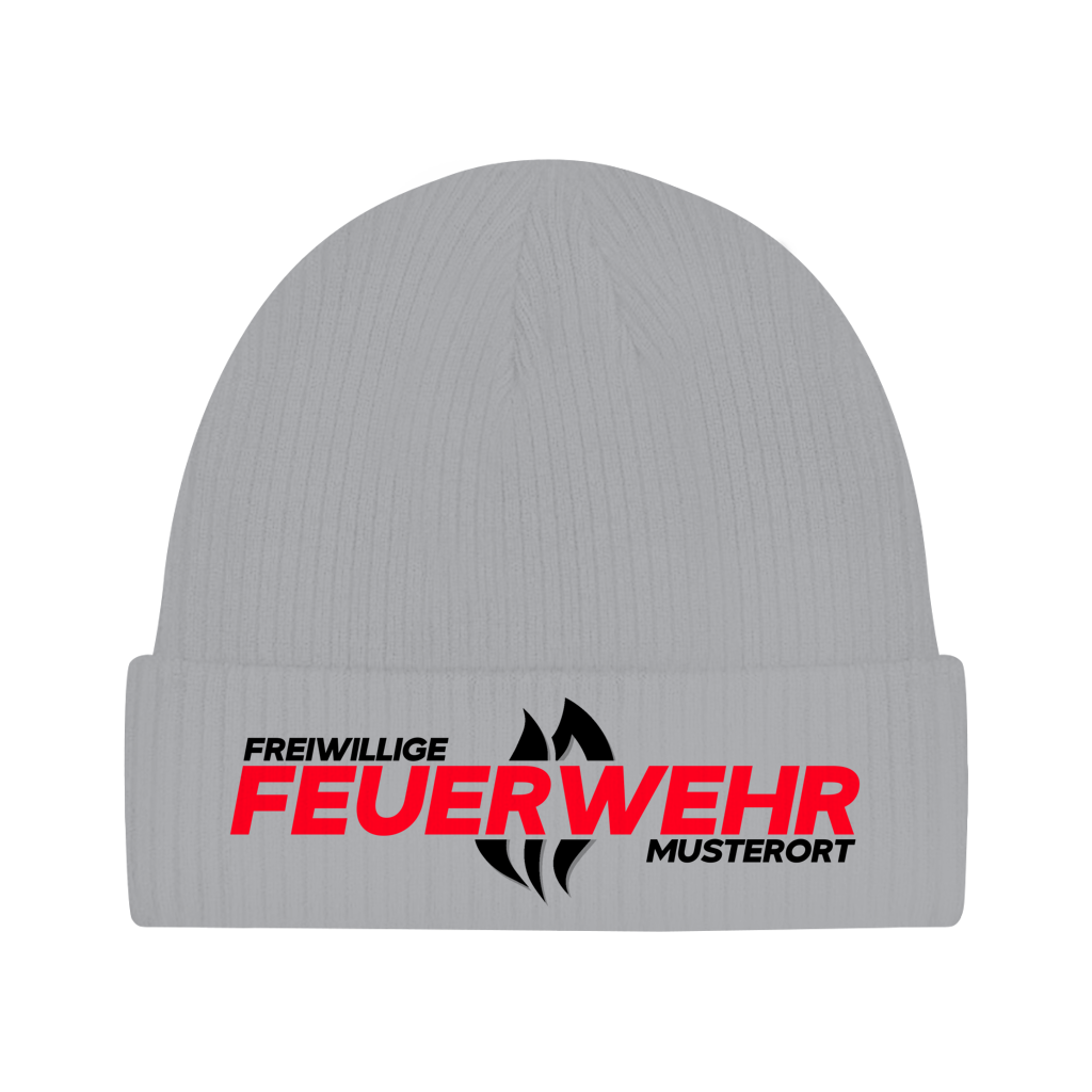 Beanie - Flamme Freiwillige Feuerwehr Rot [Personalisierbar]
