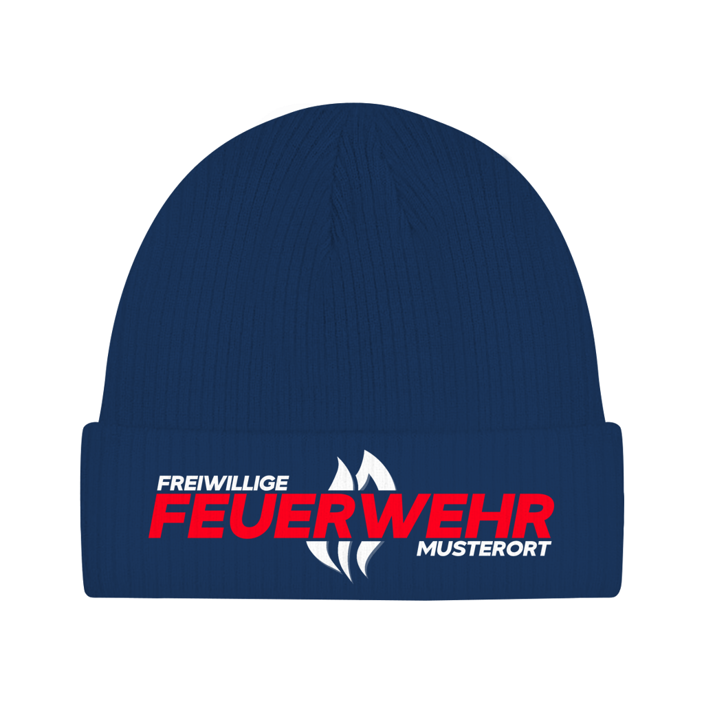 Beanie - Flamme Freiwillige Feuerwehr Rot [Personalisierbar]