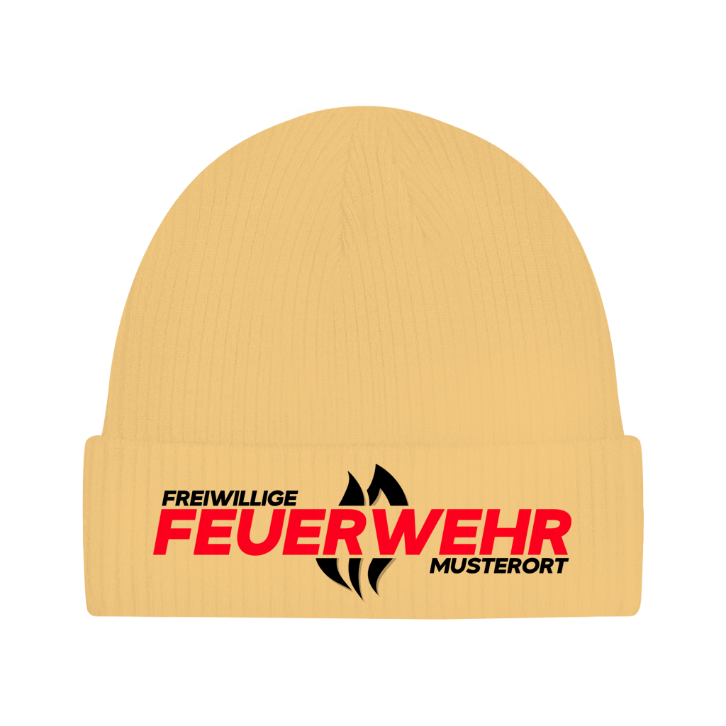 Beanie - Flamme Freiwillige Feuerwehr Rot [Personalisierbar]