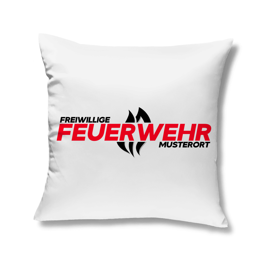 Kopfkissen - Flamme Freiwillige Feuerwehr Rot [Personalisierbar]