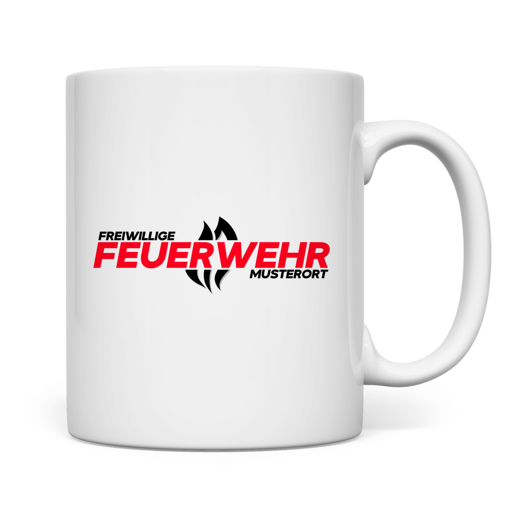 Tasse - Flamme Freiwillige Feuerwehr Rot [Personalisierbar]