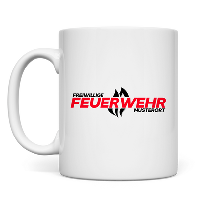 Tasse - Flamme Freiwillige Feuerwehr Rot [Personalisierbar]