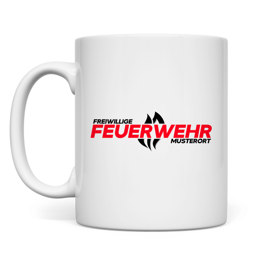 Tasse - Flamme Freiwillige Feuerwehr Rot [Personalisierbar]