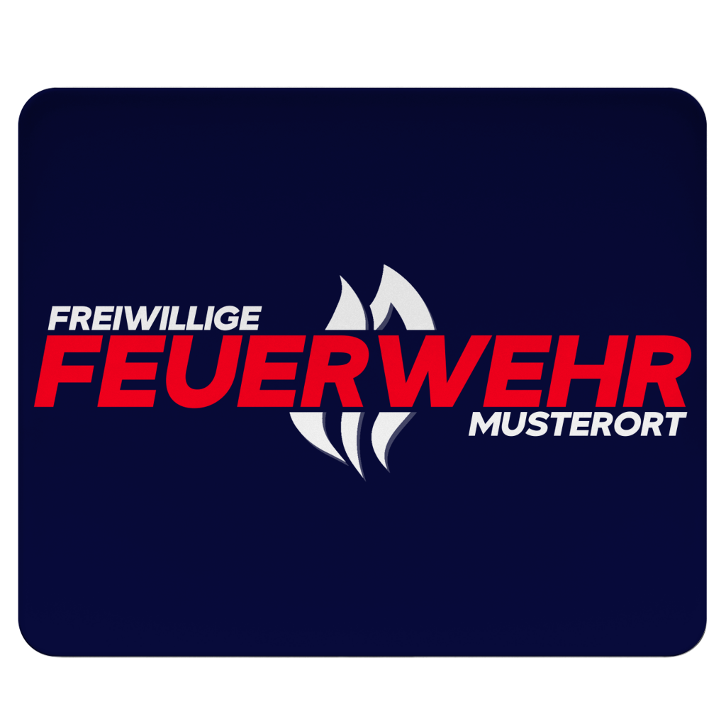 Mousepad - Flamme Freiwillige Feuerwehr Rot [Personalisierbar]