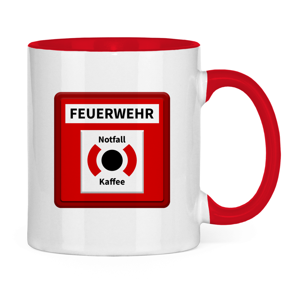 Tasse zweifarbig - Brandmelder
