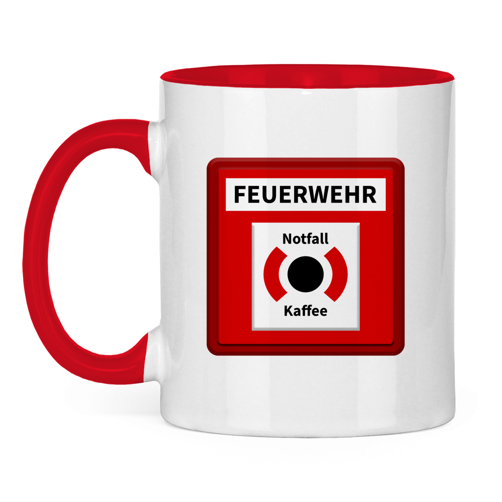 Tasse zweifarbig - Brandmelder