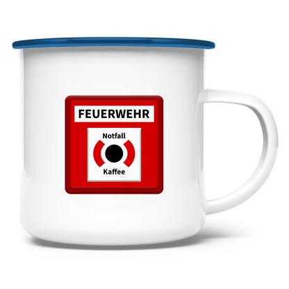 Emaille Tasse - Brandmelder