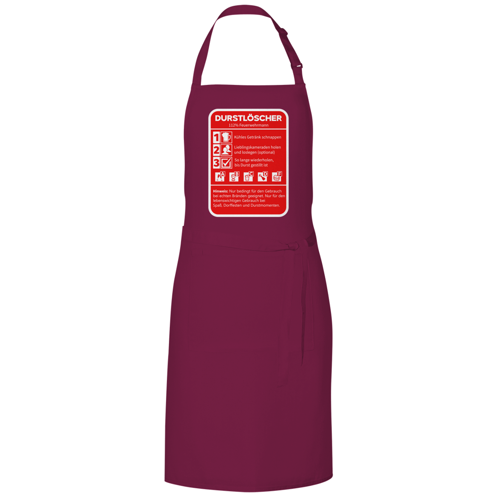 Grillschürze - Durstlöscher Feuerwehrmann