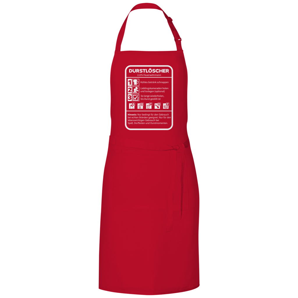 Grillschürze - Durstlöscher Feuerwehrmann
