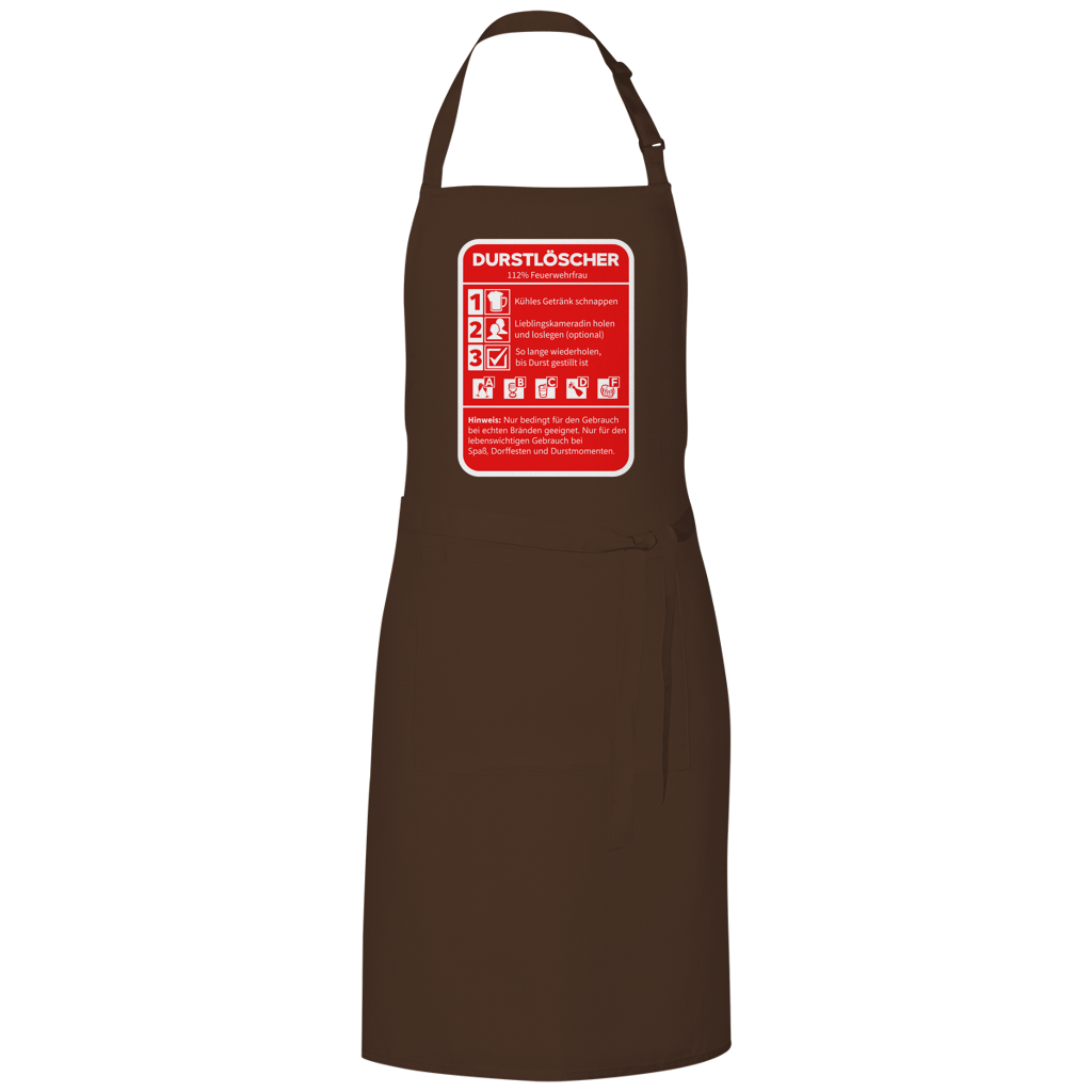 Grillschürze - Durstlöscher Feuerwehrfrau