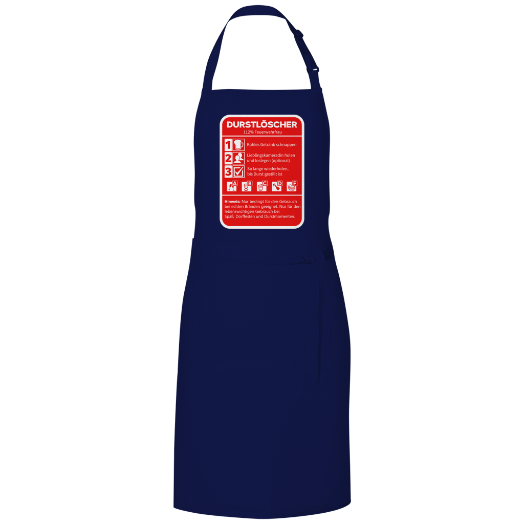 Grillschürze - Durstlöscher Feuerwehrfrau