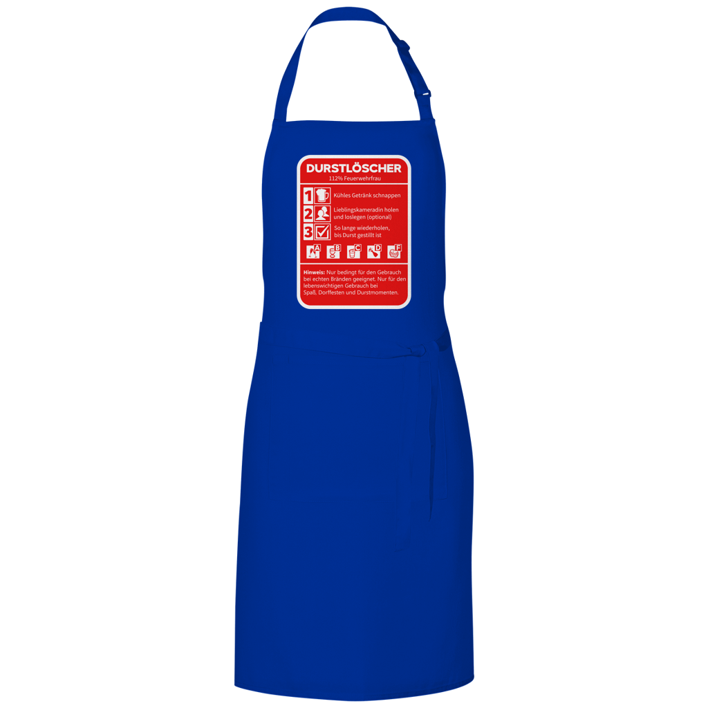 Grillschürze - Durstlöscher Feuerwehrfrau