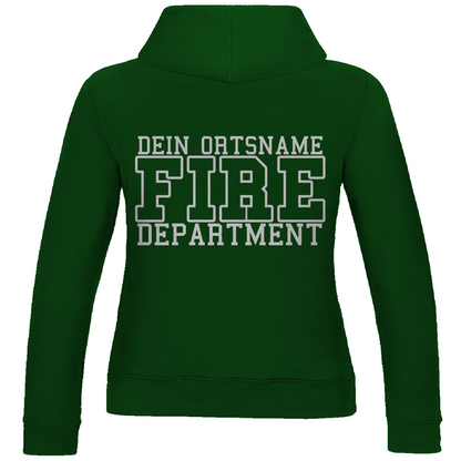 Damen Hoodie - Fire Department (Personalisierbar)