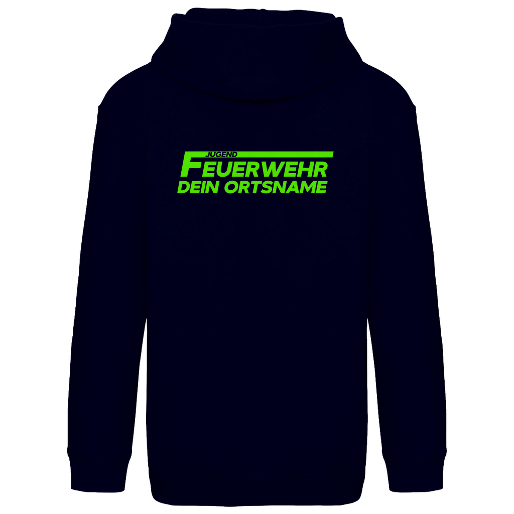 Kinder Hoodie - Jugendfeuerwehr Grün [Personalisierbar]