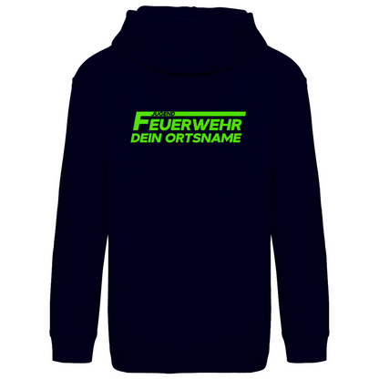 Kinder Hoodie - Jugendfeuerwehr Grün [Personalisierbar]