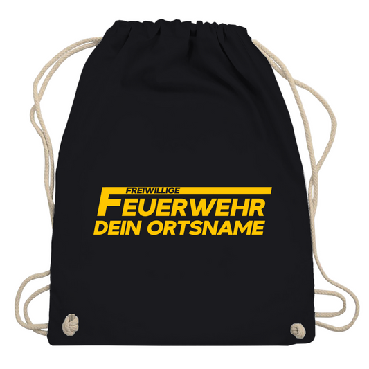 Turnbeutel - Freiwillige Feuerwehr Gelb [Personalisierbar]