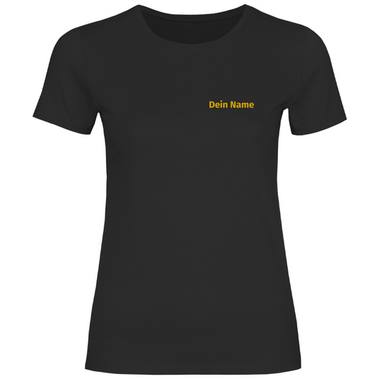 Damen T-Shirt - Jugendfeuerwehr Gelb [Personalisierbar]