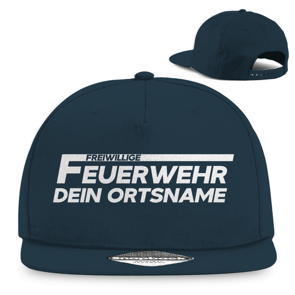 Snapback Rapper Cap - Freiwillige Feuerwehr (Personalisierbar)