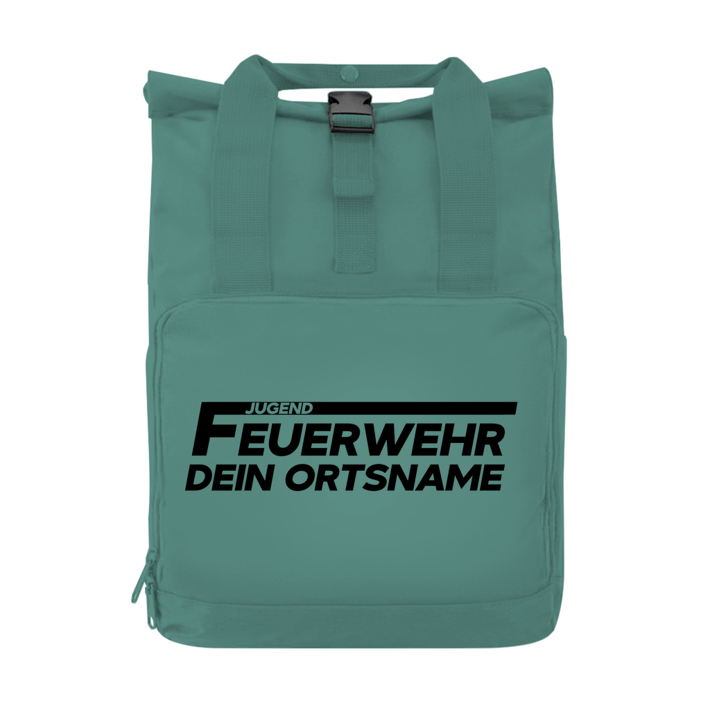 Rucksack mit Seitentasche - Jugendfeuerwehr [Personalisierbar]