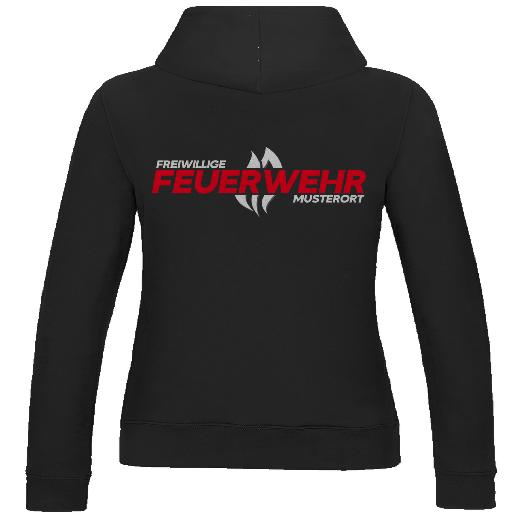 Damen Hoodie - Flamme Freiwillige Feuerwehr Rot [Personalisierbar]