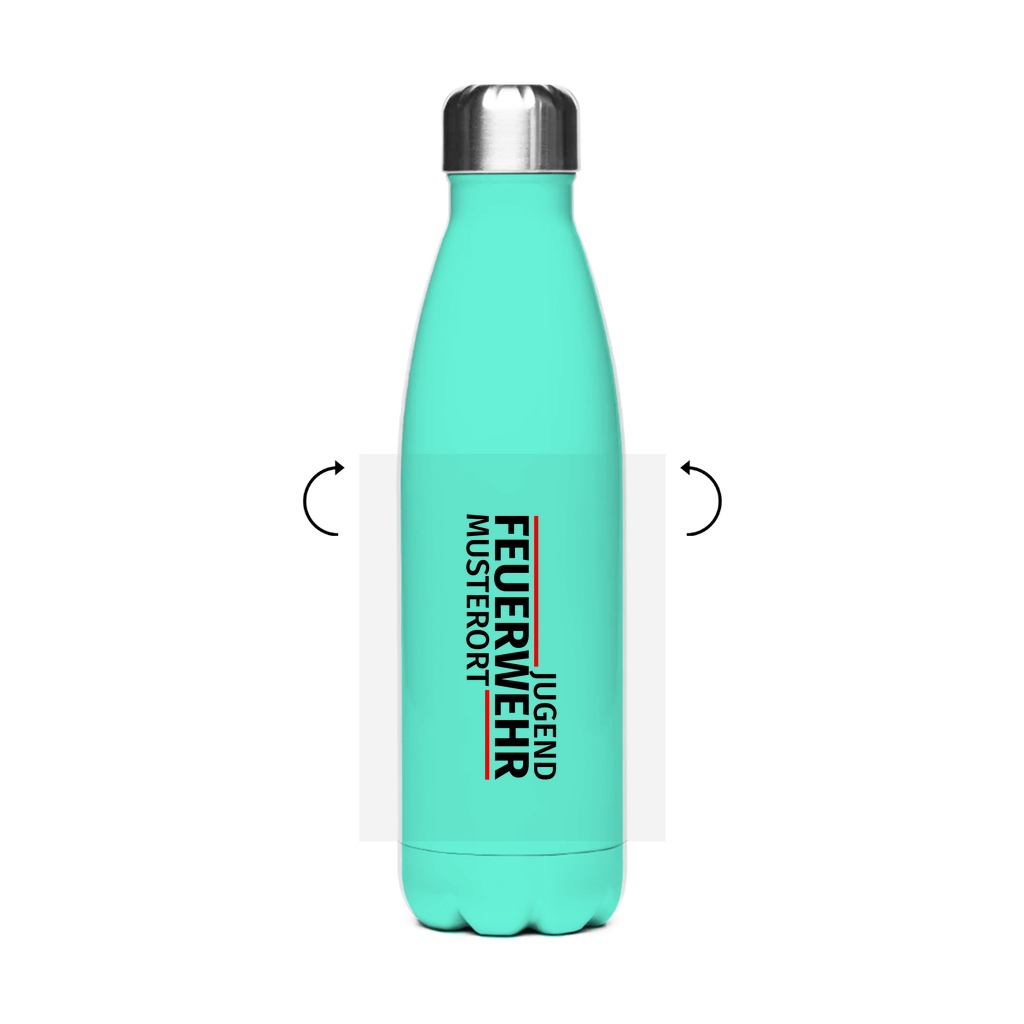 Edelstahl-Thermoflasche - Modern Jugendfeuerwehr [Personalisierbar]