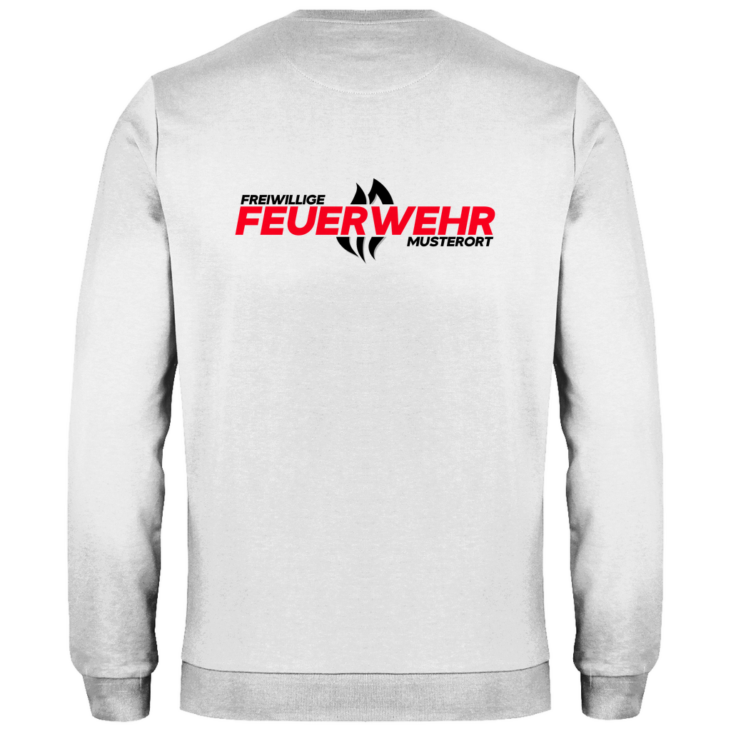 Herren Sweatshirt - Flamme Freiwillige Feuerwehr Rot [Personalisierbar]