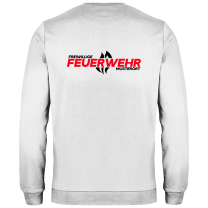 Herren Sweatshirt - Flamme Freiwillige Feuerwehr Rot [Personalisierbar]