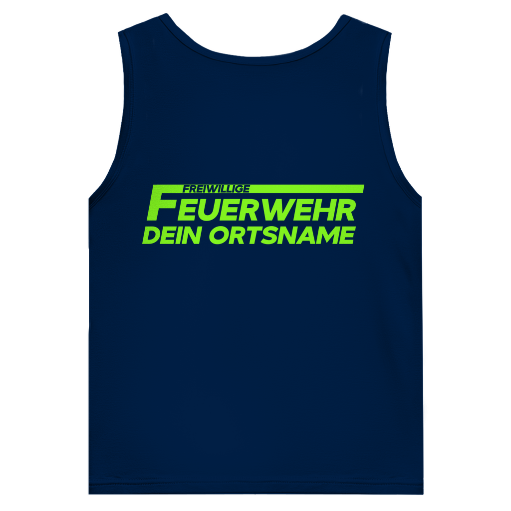 Herren Tank Top - Freiwillige Feuerwehr Grün [Personalisierbar]