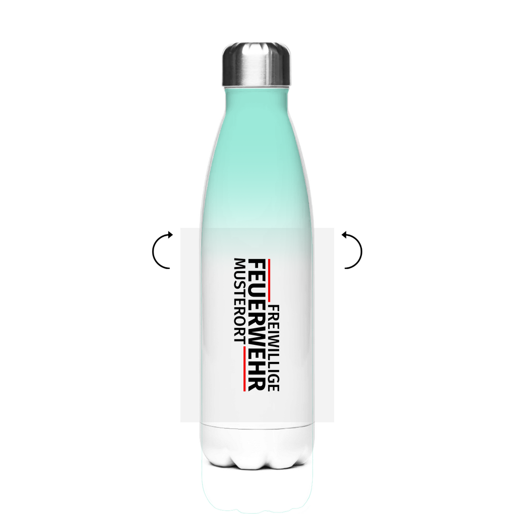 Edelstahl-Thermoflasche - Modern Freiwillige Feuerwehr [Personalisierbar]
