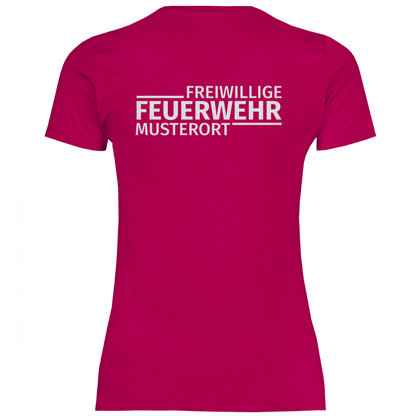 Damen T-Shirt - Modern Freiwillige Feuerwehr (Personalisierbar)