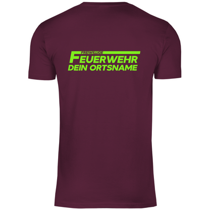 Herren T-Shirt - Freiwillige Feuerwehr Grün (Personalisierbar)
