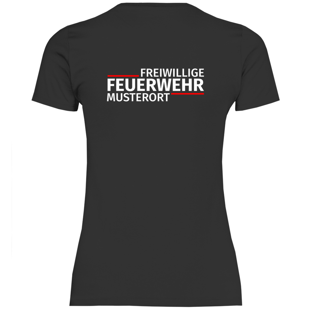 Damen T-Shirt - Modern Freiwillige Feuerwehr [Personalisierbar]