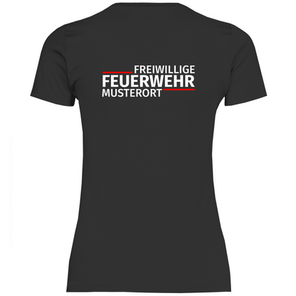 Damen T-Shirt - Modern Freiwillige Feuerwehr [Personalisierbar]