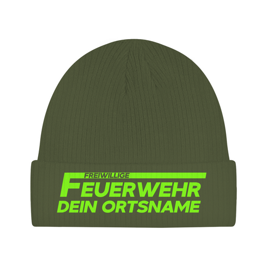 Beanie - Freiwillige Feuerwehr Grün [Personalisierbar]