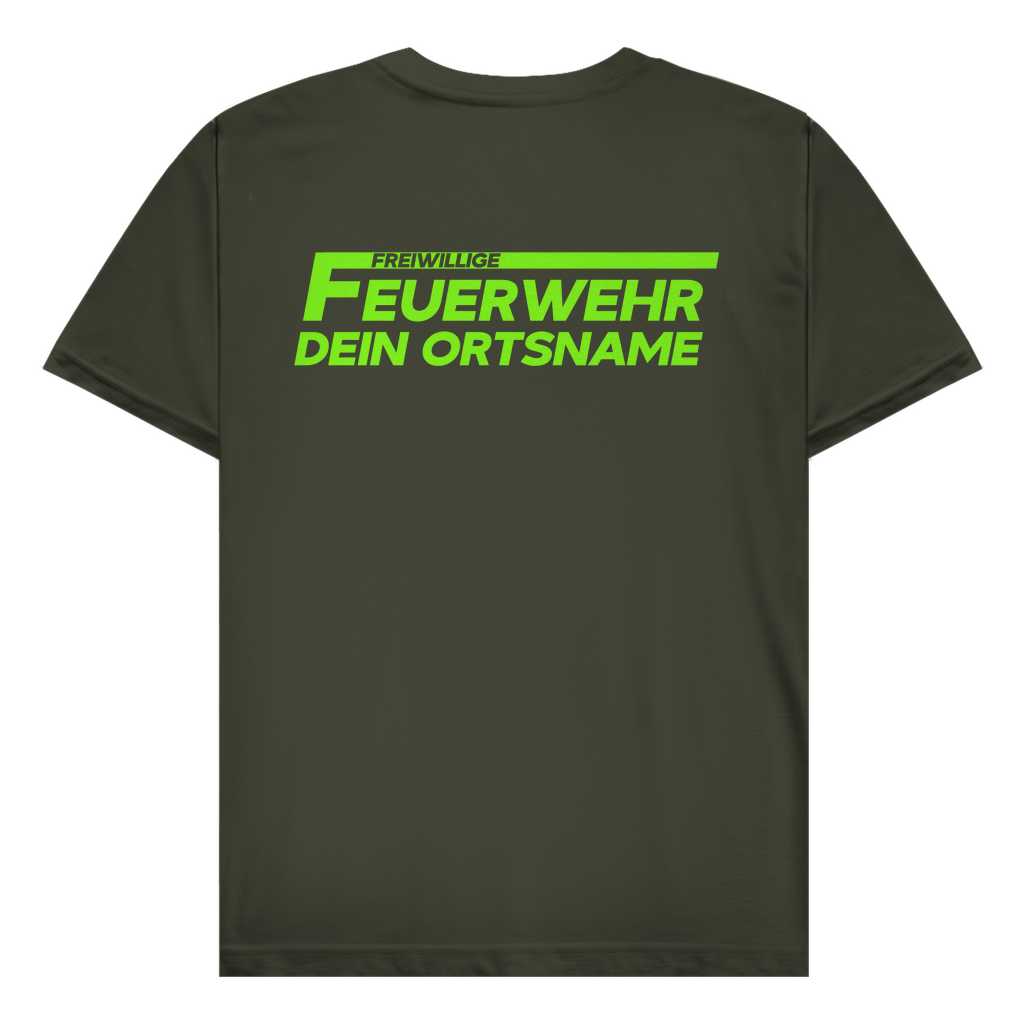 Herren T-Shirt - Freiwillige Feuerwehr Grün [Personalisierbar]
