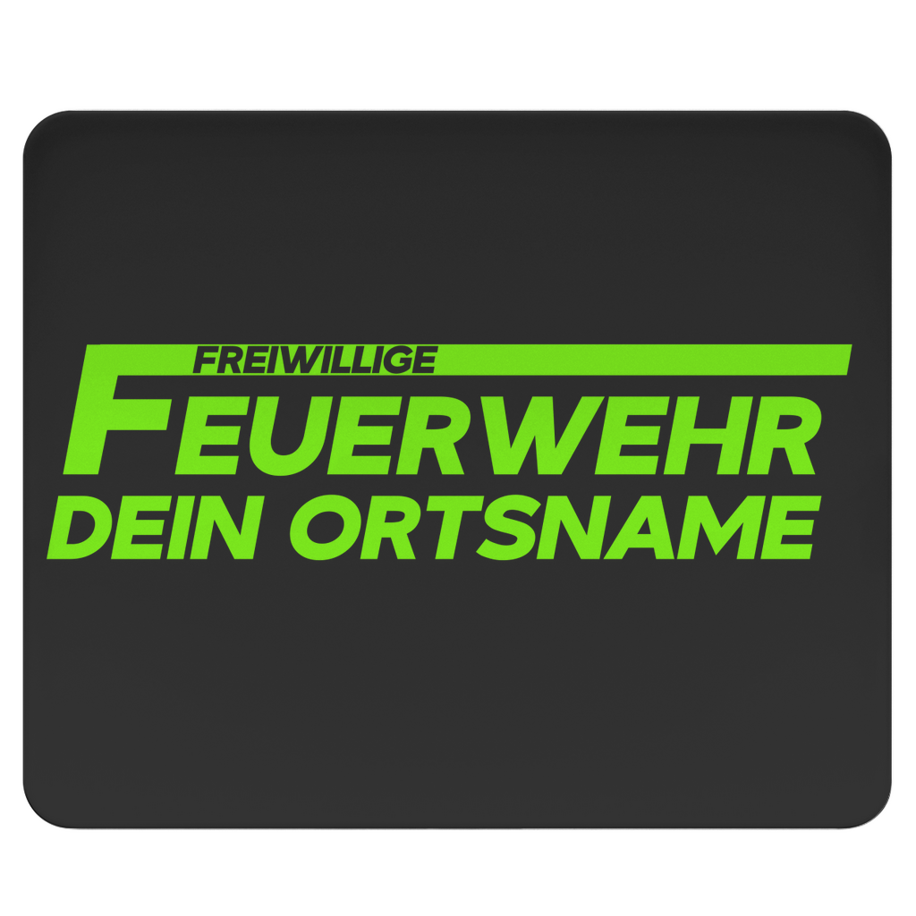 Mousepad - Freiwillige Feuerwehr Grün [Personalisierbar]