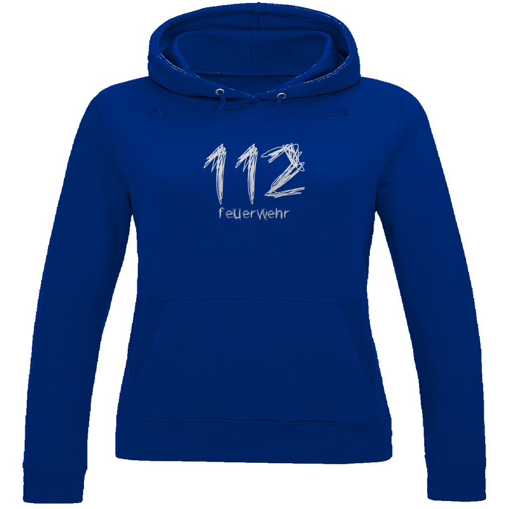 Damen Hoodie - 112 Feuerwehr Gekritzel