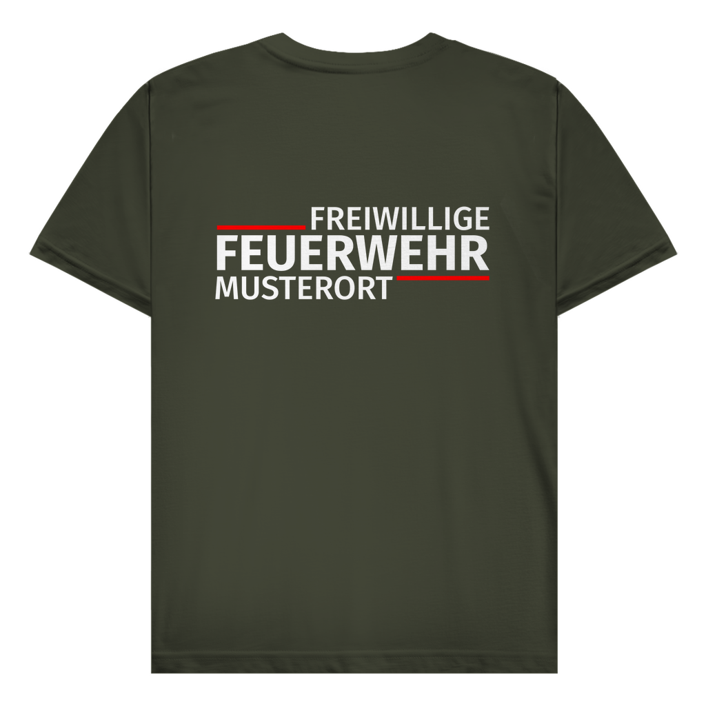 Herren T-Shirt - Modern Freiwillige Feuerwehr [Personalisierbar]