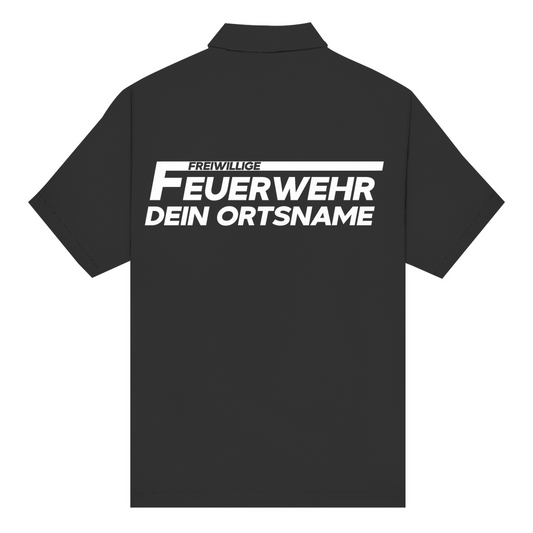 Unisex Poloshirt - Freiwillige Feuerwehr Weiß (Personalisierbar)