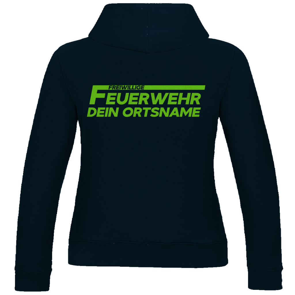 Damen Hoodie - Freiwillige Feuerwehr Grün [Personalisierbar]