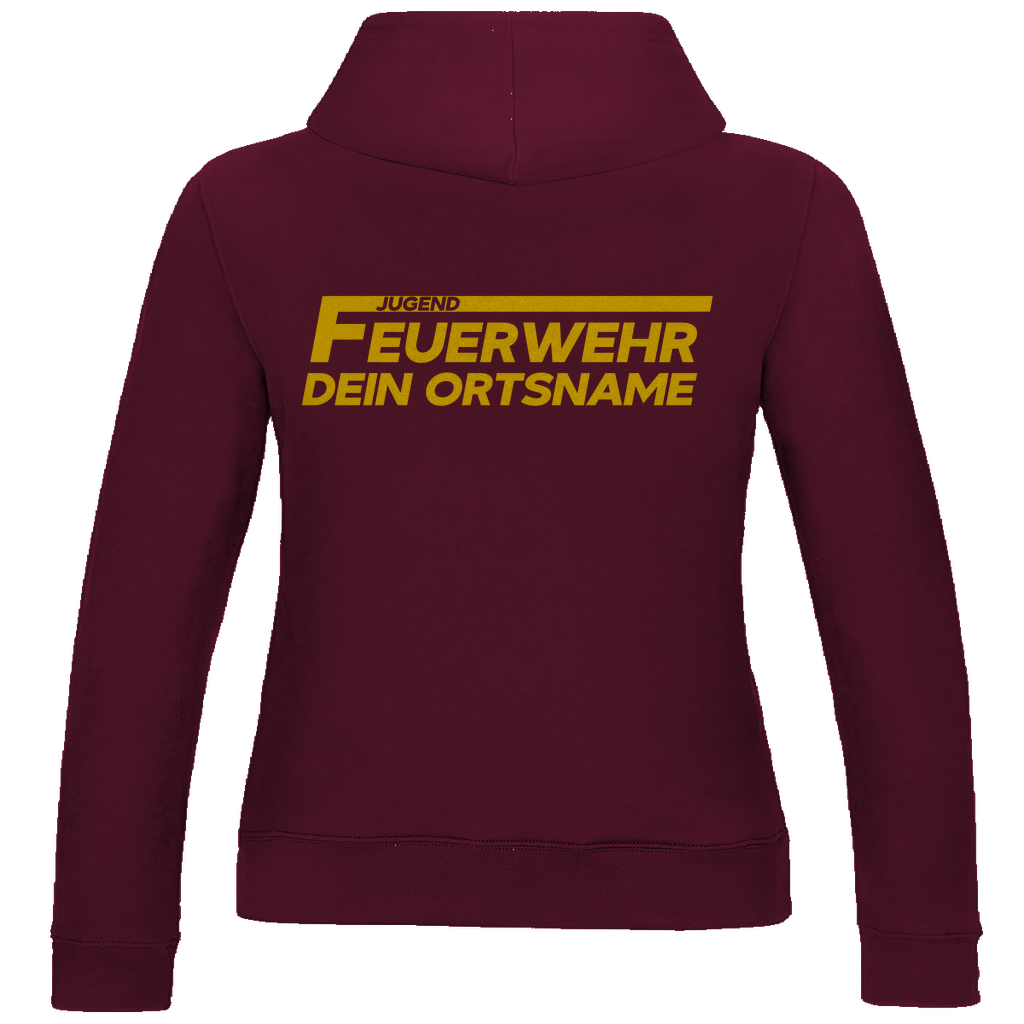 Damen Hoodie - Jugendfeuerwehr Gelb [Personalisierbar]