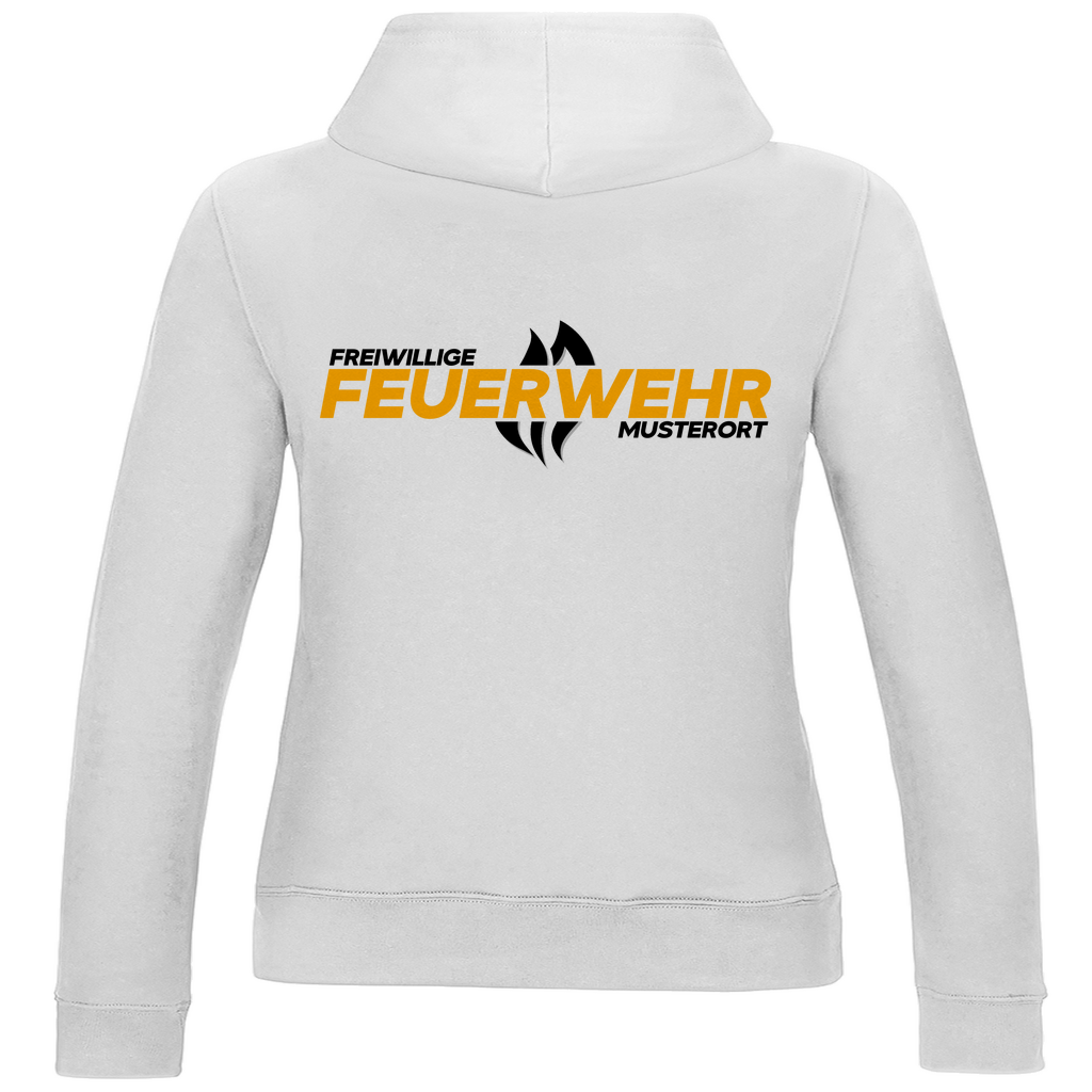 Damen Hoodie - Flamme Freiwillige Feuerwehr Gelb [Personalisierbar]