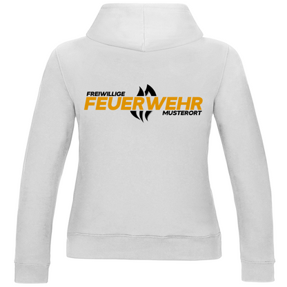 Damen Hoodie - Flamme Freiwillige Feuerwehr Gelb [Personalisierbar]