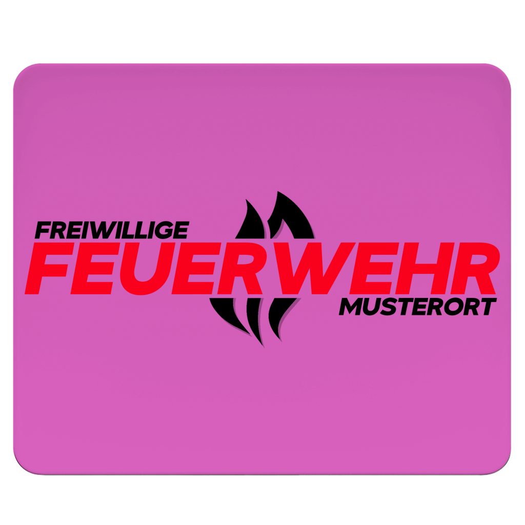 Mousepad - Flamme Freiwillige Feuerwehr Rot [Personalisierbar]
