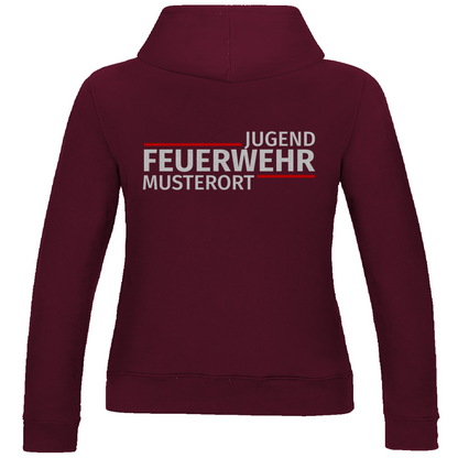 Damen Hoodie - Modern Jugendfeuerwehr [Personalisierbar]
